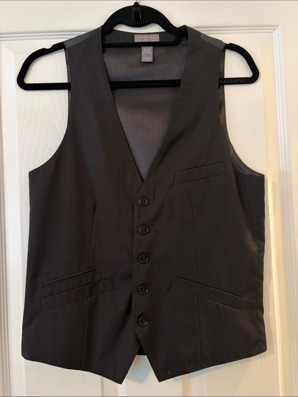 H&M Men's Black Dress Vest
